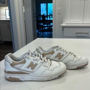 New Balance 550 White and Brown Sneakers